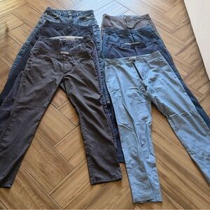 Zara, banana republic, Perry Ellis, English Laundry Blue, Navy, gray Pants x8set